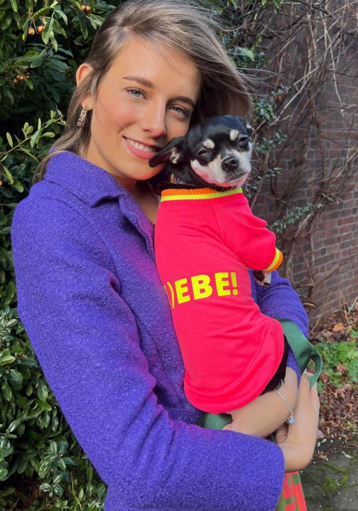 Hundesweater L(i)ebe in Small und Large – pink