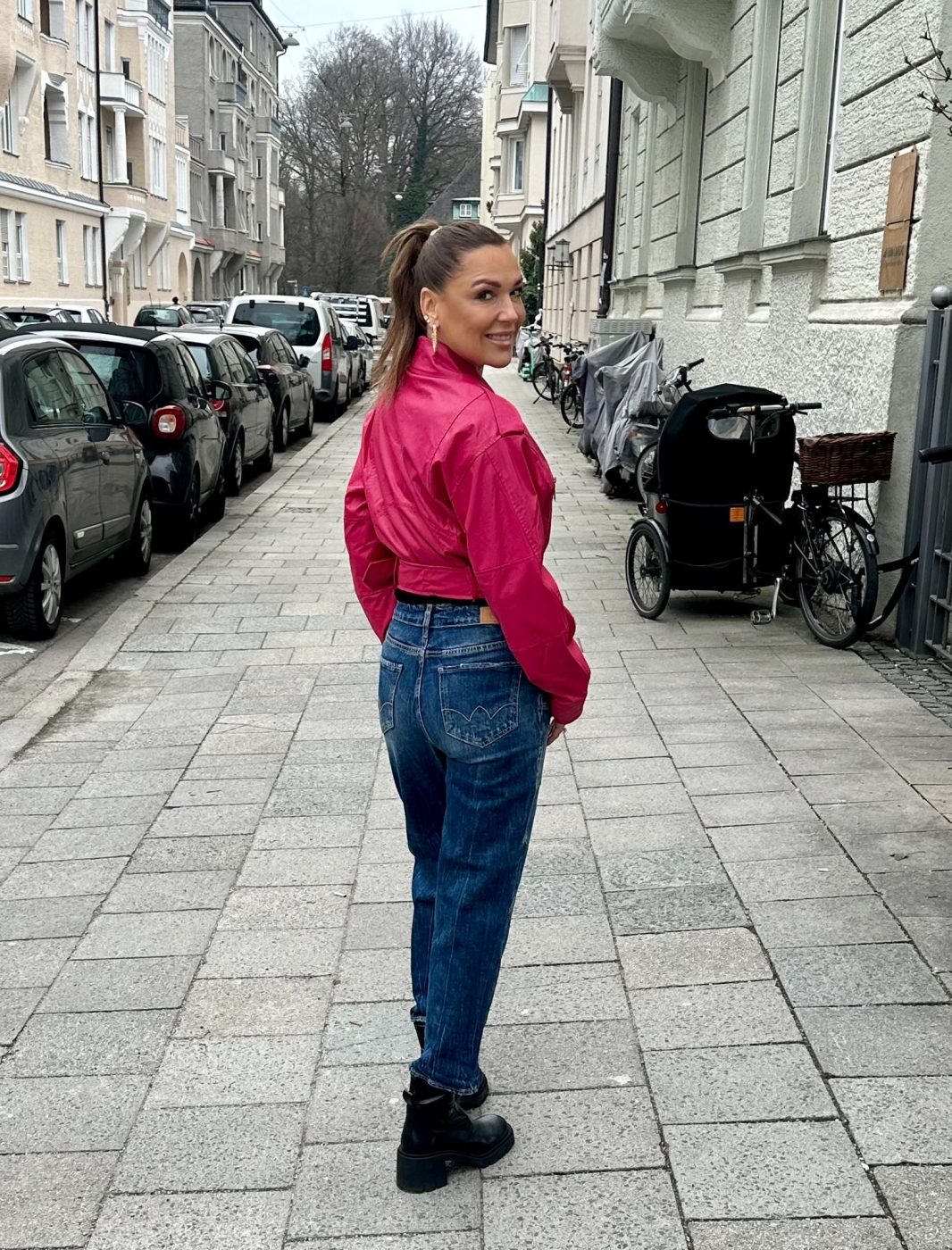 Jeans Cosy Pocket Blue – Bild 2