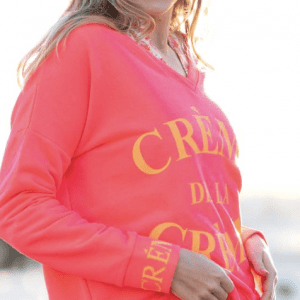 V - Neck Creme de la Creme pink neonorange