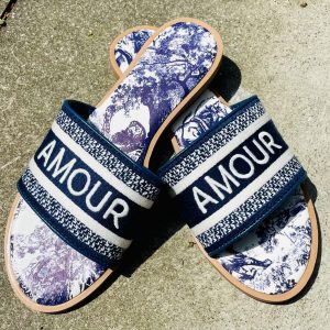 Amour Sandale blau