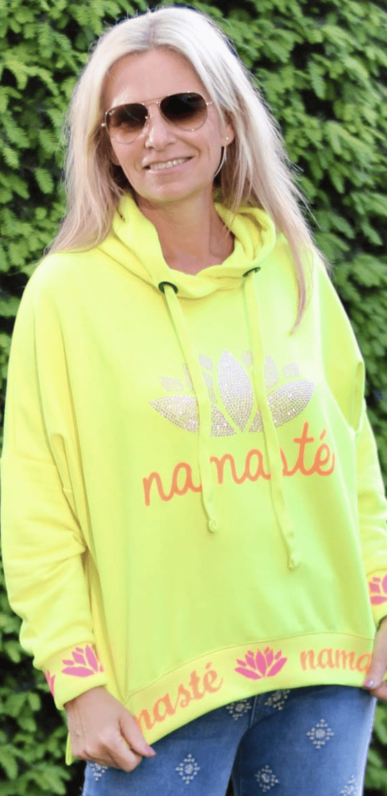 Hoodie Namaste Stone gelb