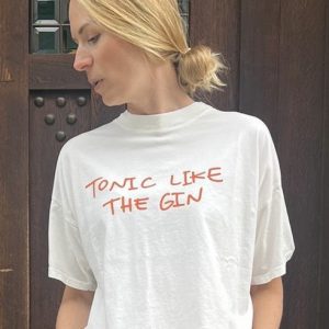 T-Shirt VICOLO Tonic like the gin weiss