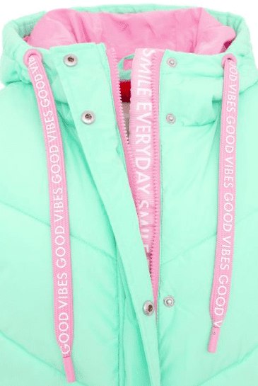 Steppweste lang "Smile" türkise – Bild 3