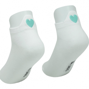 Golden Heart Sneakersöckchen aqua metallic