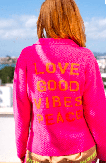 Blazer Knitted Love - pink – Bild 3