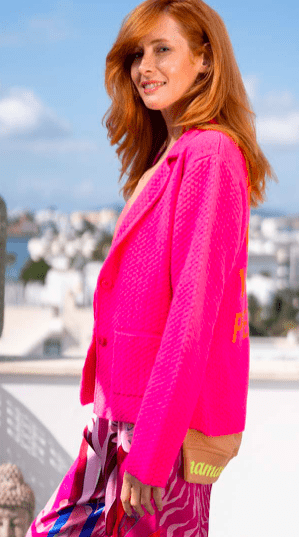 Blazer Knitted Love - pink – Bild 2