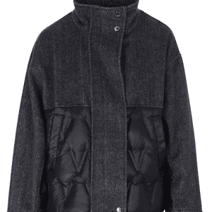 Steppjacke kurz schwarz/grau VICOLO