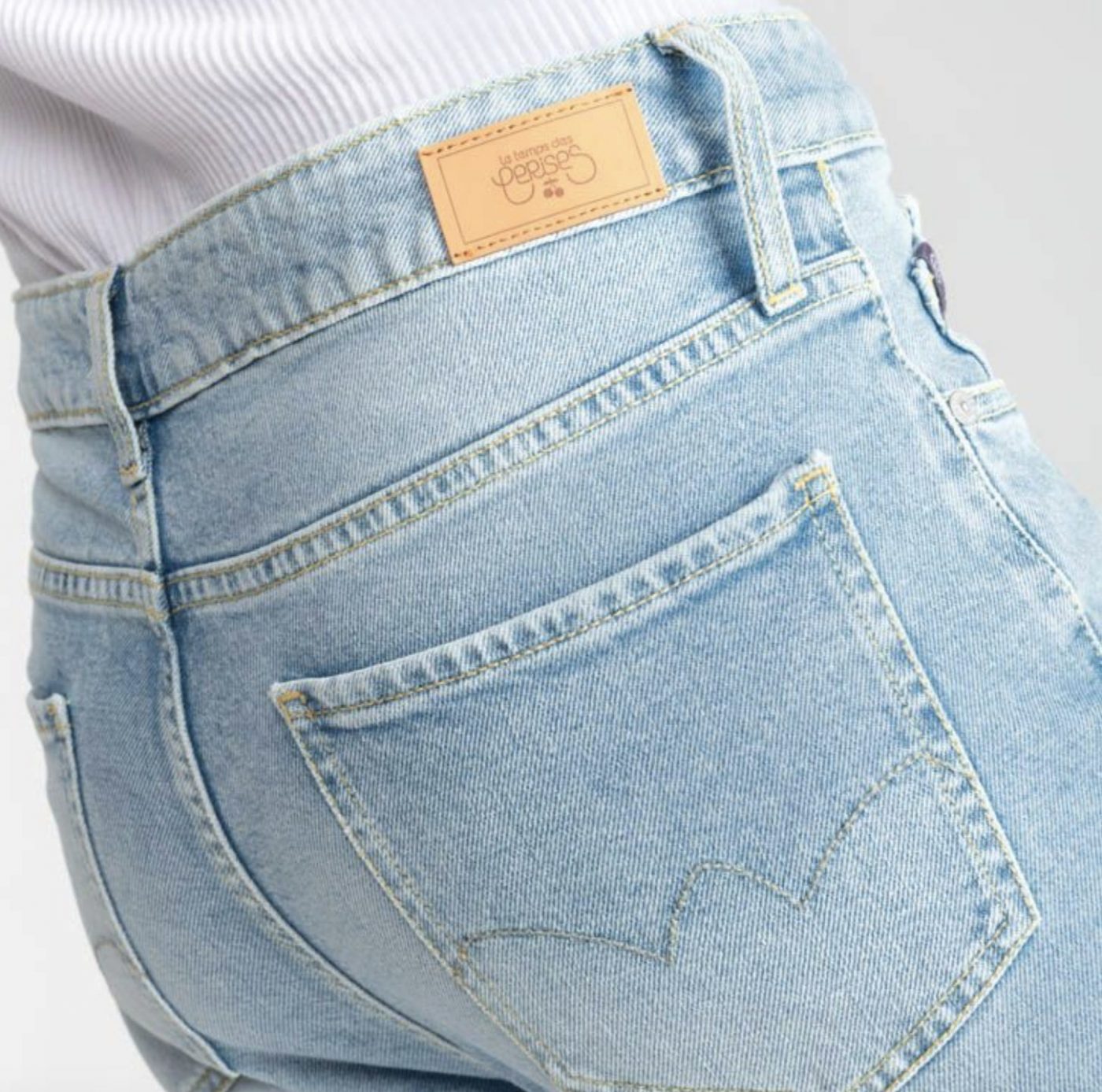 Jeans Boyfit Cosy 7/8 destroy blue – Bild 2