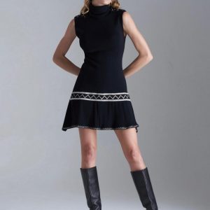 Wollkleid kurz - Art. 4320047 nero silver