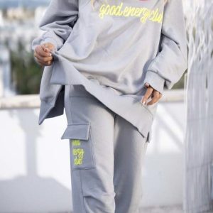 Jogger Good Energy Namaste grau