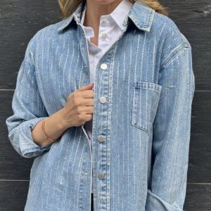 Sandro Ferrone Jeanshemd blue L87XBEGEN