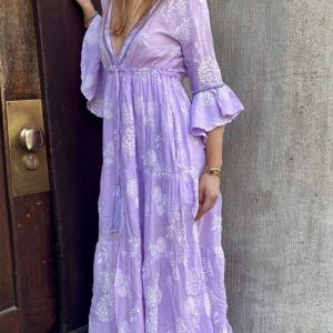 Kleid lang Mimosa Lila 4321088