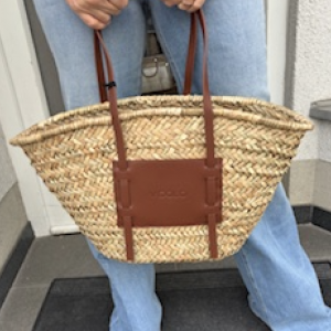 VICOLO Korbtasche braun VB0021