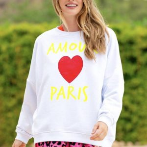 Roundneck Amour Paris weiss
