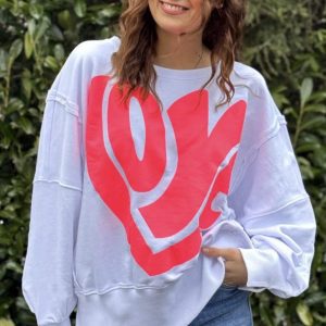 Roundneck Love Wide weiss