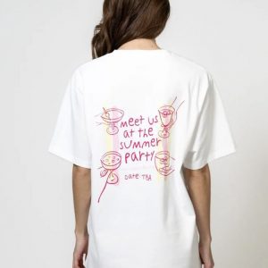 BF T-Shirt Summer Party Stripe Pearl