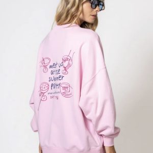 CREWNECK SWEATER SUMMER PARTY SOFT BLUSH