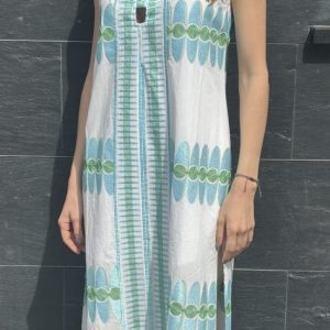 NEMA - Kleid 14908N403 weiss Türkise