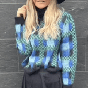 Sandro Ferrone Pullover Blau- Grün