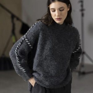 Sandro Ferrone Pullover Grau