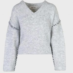 Sandro Ferrone Pullover Hellgrau