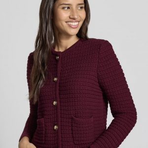 BASH Strickjacke Gaspard bordeaux