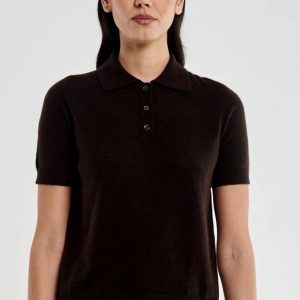 VICOLO Kurzarmshirt Kaschmir braun