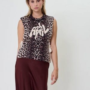 Pullunder Oh April MOXIE TIE VEST LEO CHERRYWOOD