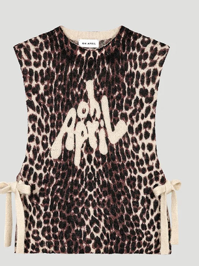 Pullunder Oh April MOXIE TIE VEST LEO CHERRYWOOD – Bild 2