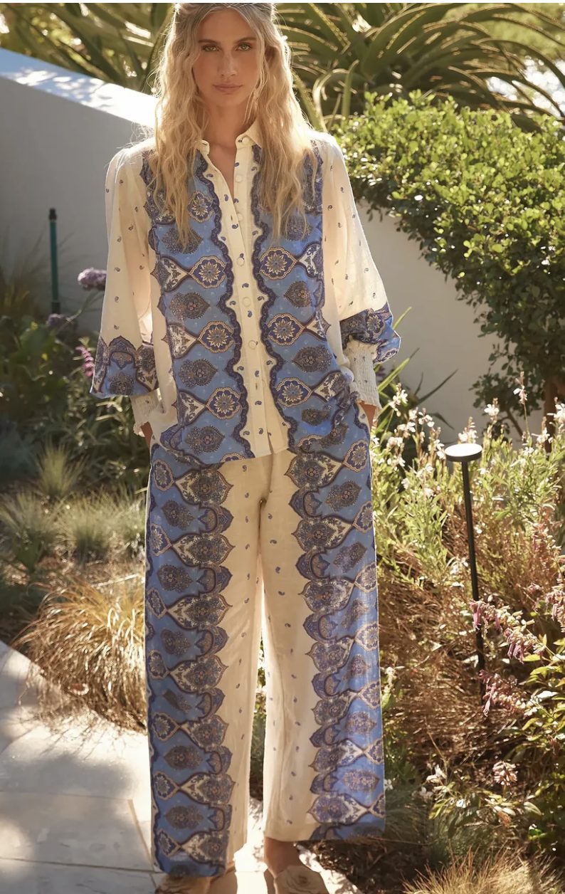 Miss June Tais Hose blau