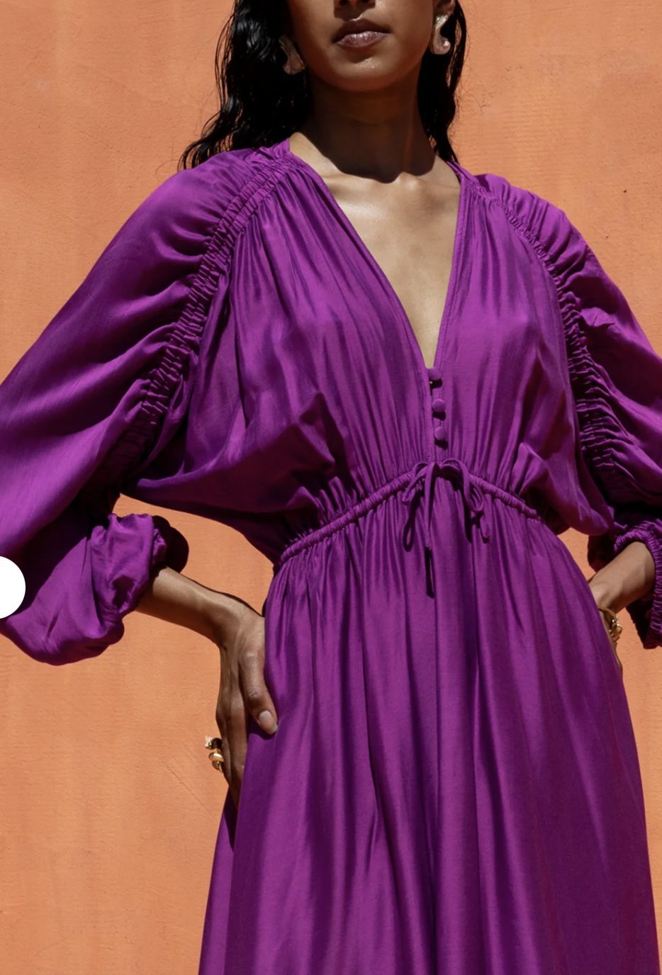 NEMA - Kleid aus Seide lila – Bild 2