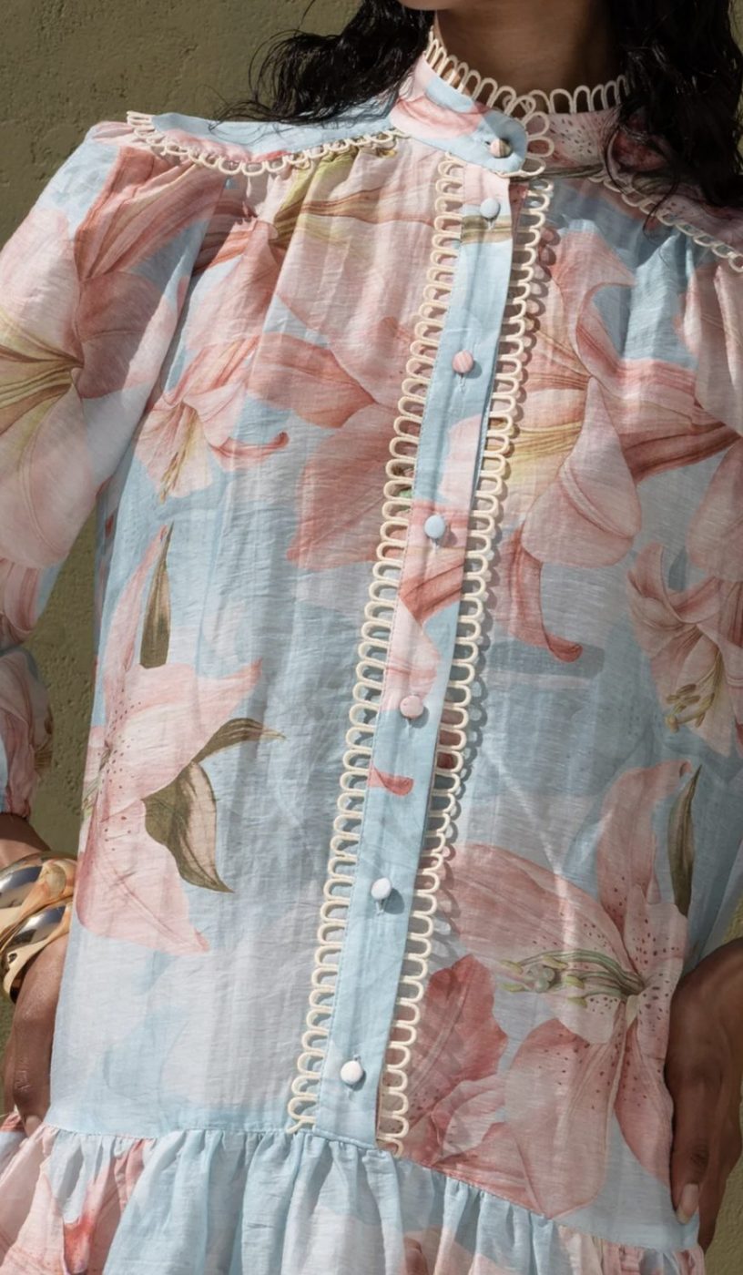 NEMA - kurzes Kleid Hellbau – Bild 2